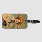 Vrijheidsbeeld, WWI-patriottische oorlog en oorlo Bagagelabel (Voorkant (horizontaal))