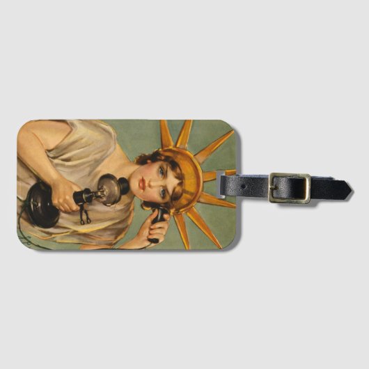 Vrijheidsbeeld, WWI-patriottische oorlog en oorlo Bagagelabel (Voorkant (horizontaal))