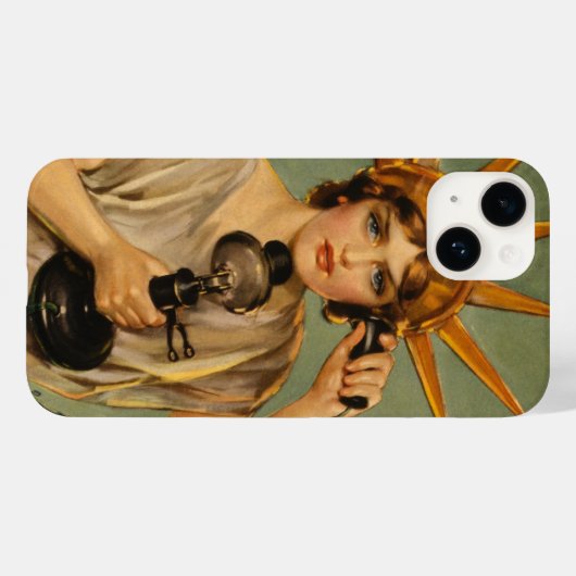 Vrijheidsbeeld, WWI-patriottische oorlog en oorlo Case-Mate iPhone Case (Achterkant (horizontaal))