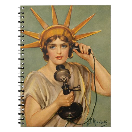  Vrijheidsbeeld, WWI-patriottische oorlog en oorlo Notitieboek (Voorkant)