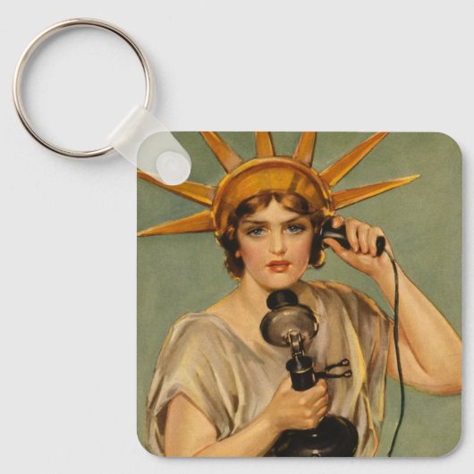 Vrijheidsbeeld, WWI-patriottische oorlog en oorlo Sleutelhanger (Voorkant)