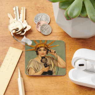  Vrijheidsbeeld, WWI-patriottische oorlog en oorlo Sleutelhanger