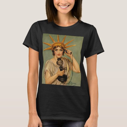 Vrijheidsbeeld, WWI-patriottische oorlog en oorlo T-shirt (Voorkant)