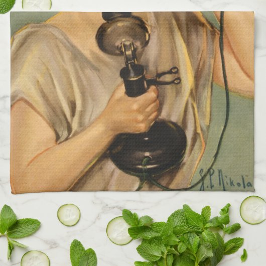 Vrijheidsbeeld, WWI-patriottische oorlog en oorlo Theedoek (Gevouwen)