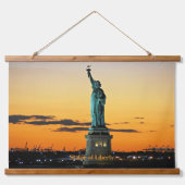Vrijheidsbeeld, zonsopgang foto, hangend wandkleed (Voorkant)