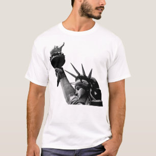 Vrijheidsbeeld zwart en wit t-shirt