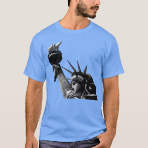 Vrijheidsbeeld zwart en wit t-shirt