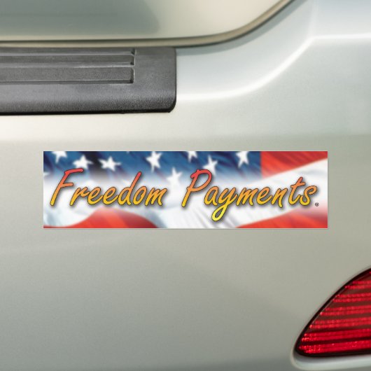 Vrijheidsbetalingen Bumpersticker (Op auto)