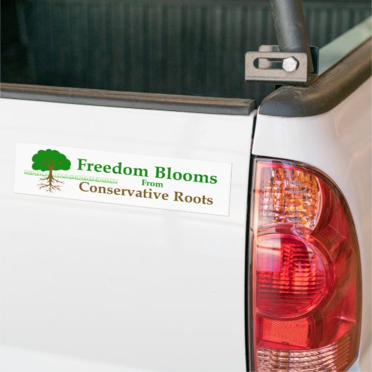 Vrijheidsbloemen Bumpersticker (Op Truck)