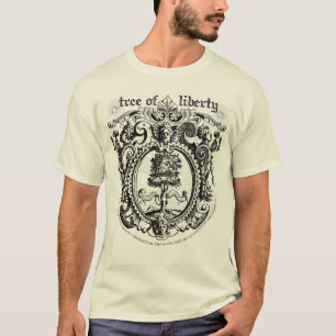 Vrijheidsboom grafische theebroed t-shirt