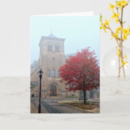 Vrijheidsboom in de mist kaart (Gele Bloem)