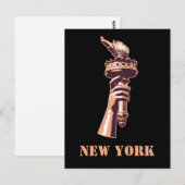 Vrijheidsbrand, New York Briefkaart (Voorkant / Achterkant)