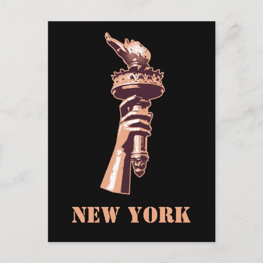 Vrijheidsbrand, New York Briefkaart (Voorkant)