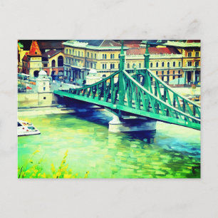 Vrijheidsbrug -Boedapest - schilderij Briefkaart