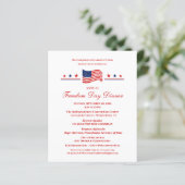 Vrijheidsdag diner politieke begrafenisondernemer (Staand voorkant)