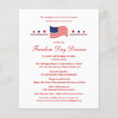 Vrijheidsdag diner politieke begrafenisondernemer (Voorkant)