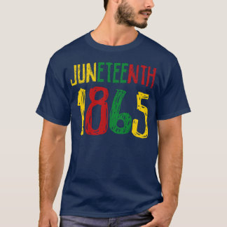 Vrijheidsdag Juneteenth 1865 T-shirt