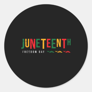 Vrijheidsdag Juneteenth Black History Blm African Ronde Sticker