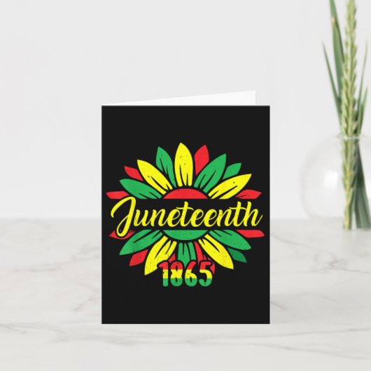 Vrijheidsdag juni Afro-Amerikaanse Juneteenth 1865 Kaart (Voorkant)