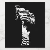 Vrijheidsdag of Jouw tekst Wijn Etiket (Enkel label)