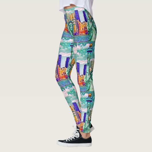 Vrijheidsdame Pop Art Leggings (Links)