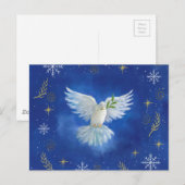Vrijheidsduif, vrede op aarde briefkaart (Voorkant / Achterkant)