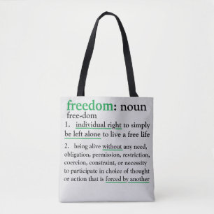 Vrijheidsgedefinieerd tas