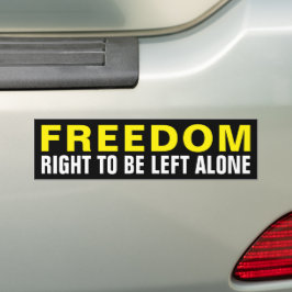Vrijheidsgedefinieerde Bumpersticker