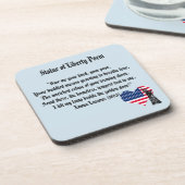 Vrijheidsgedicht Bier Onderzetter (Linkerzijde)