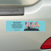 Vrijheidsgedicht, een natie van immigranten bumpersticker (Op auto)