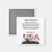 Vrijheidsgedicht, een natie van immigranten magneet (Voorkant / Achterkant)