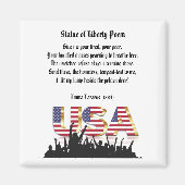 Vrijheidsgedicht, een natie van immigranten magneet (Voorkant)