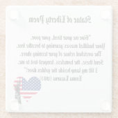 Vrijheidsgedicht Glazen Onderzetter (Achterkant)