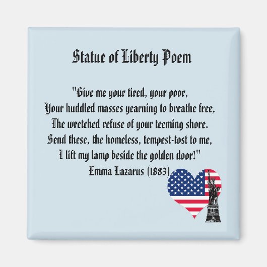 Vrijheidsgedicht Magneet (Voorkant)