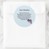 Vrijheidsgedicht Ronde Sticker (Tas)