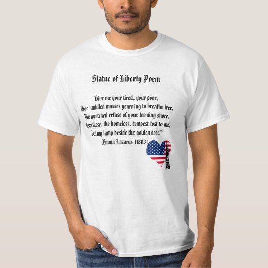 Vrijheidsgedicht T-shirt (Voorkant)