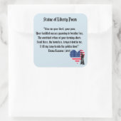 Vrijheidsgedicht Vierkante Sticker (Tas)