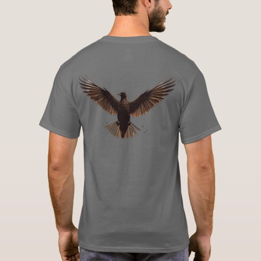 Vrijheidsgeïnspireerde T-shirt Design (Achterkant)