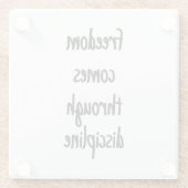 Vrijheidsglas Onderzetter (Achterkant)