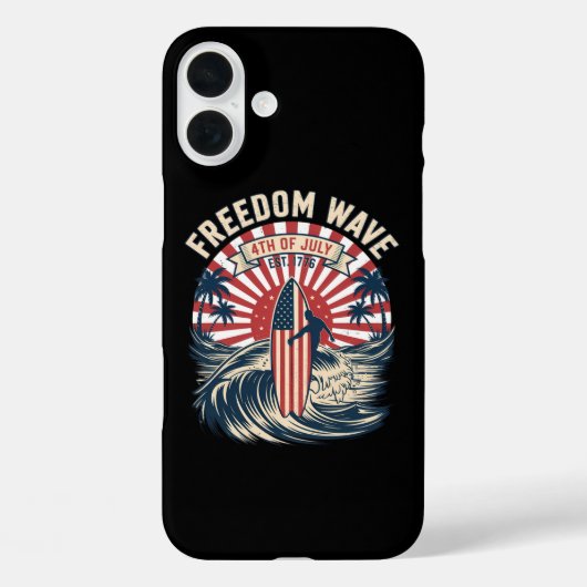 Vrijheidsgolf 4 juli Case-Mate iPhone case (Achterkant)