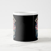 Vrijheidsgolf 4 juli grote koffiekop (Voorkant)