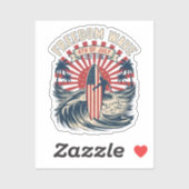 Vrijheidsgolf 4 juli sticker (Vel)