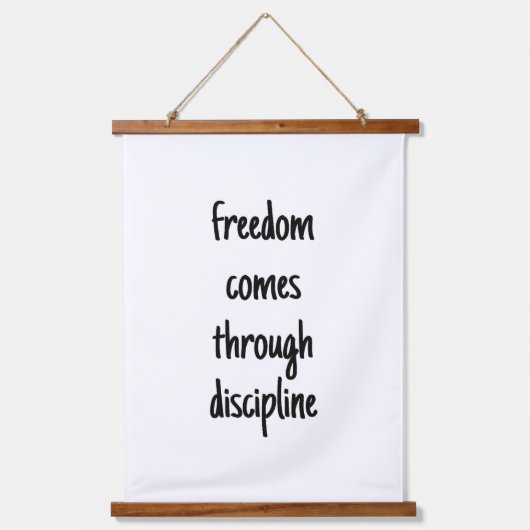 Vrijheidshout met onderkant wandtapijt hangend wandkleed (Voorkant)