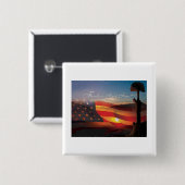 Vrijheidsistentie gratis vierkante button 5,1 cm (Voorkant /achterkant)