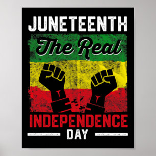 Vrijheidsjuneteenth Echte Onafhankelijkheid Vrijhe Poster