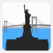 Vrijheidskleppen Vierkante Sticker (Voorkant)