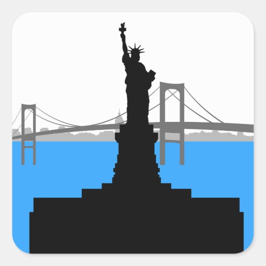 Vrijheidskleppen Vierkante Sticker (Voorkant)