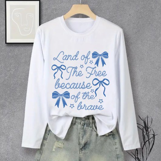 Vrijheidsland voor het dappere Shirt, 4 juli T-shirt