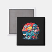 Vrijheidslievende Monkey Sticker Magneet (Voorkant / Achterkant)