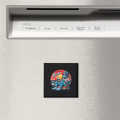 Vrijheidslievende Monkey Sticker Magneet (Insitu (Vaatwasser))